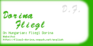 dorina fliegl business card